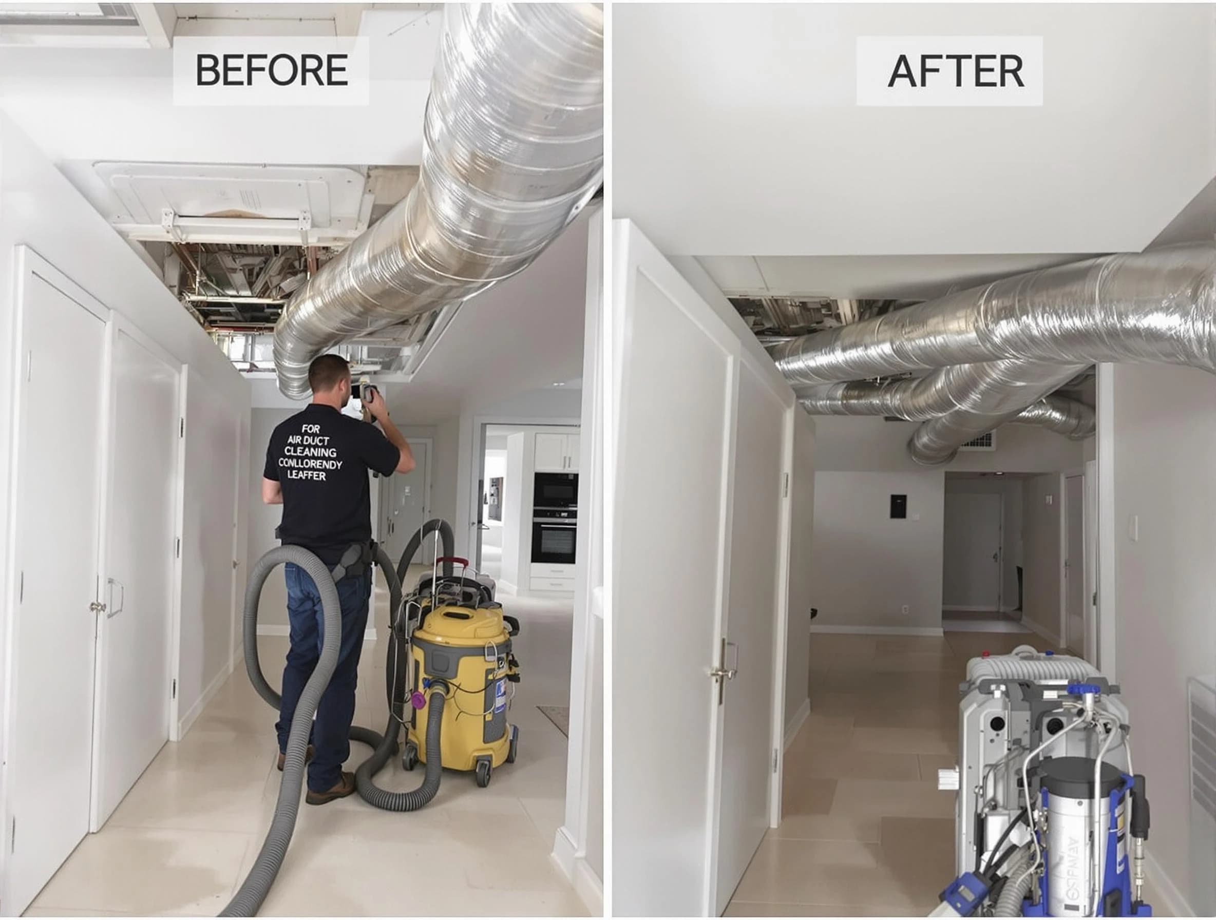 Garden Grove Air Duct Cleaning professional performing thorough air duct cleaning in Garden Grove