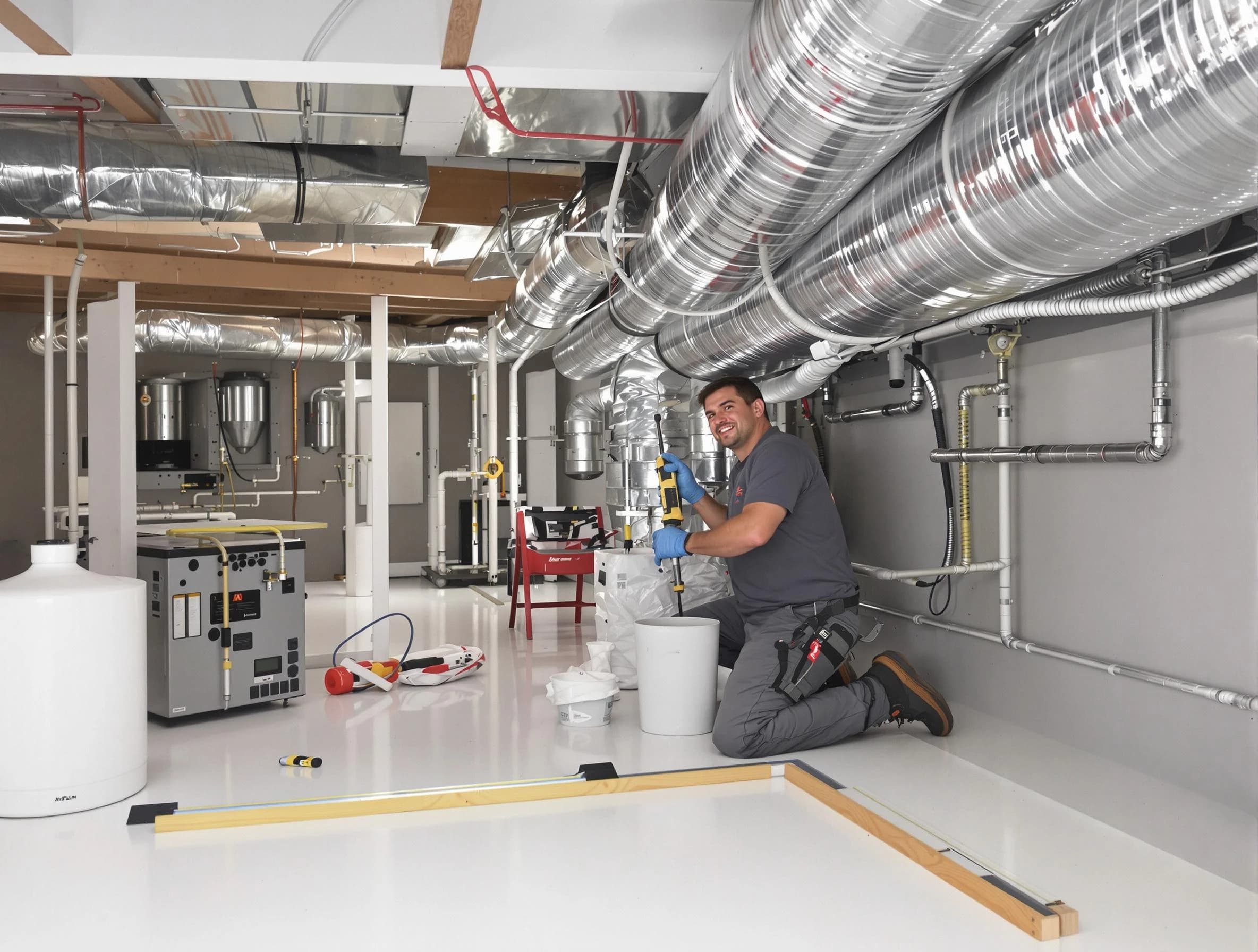 Professional duct sealing service by Garden Grove Air Duct Cleaning in Garden Grove